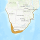 Geographical range of living African penguins.